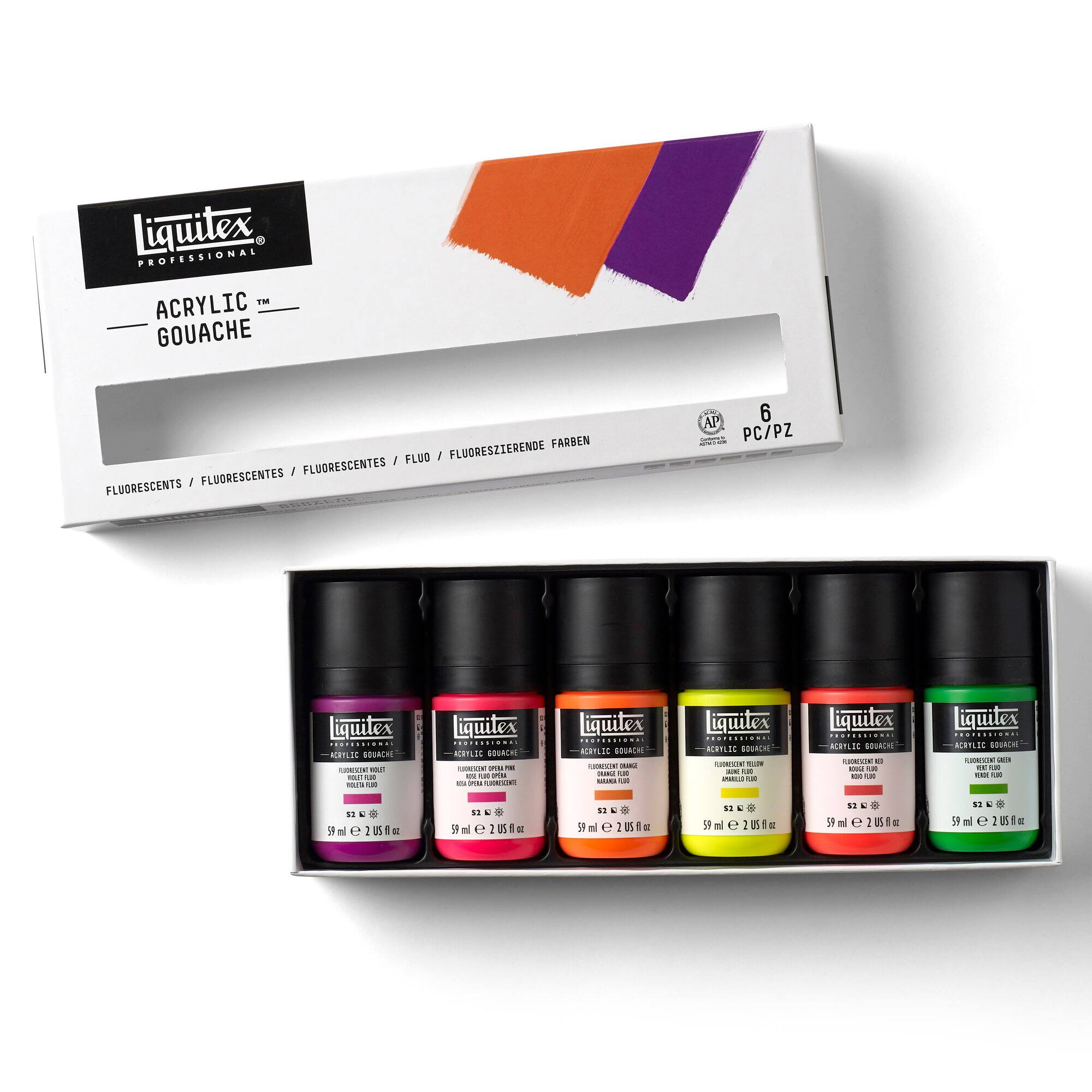 Liquitex® Professional Fluorescents 2oz. Acrylic Gouache, 6ct.